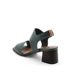 Sandália Salto Médio Neoprene Douceur Verde