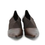 Bota Bico Fino Couro Eiffel Chocolate