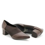 Bota Bico Fino Couro Eiffel Chocolate