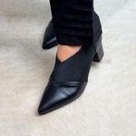 Bota Bico Fino Couro Eiffel Preta