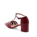 Scarpin Couro Fayence Carmim