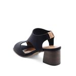 Sandália Salto Médio Neoprene Léger Preta