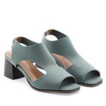 Sandália Salto Médio Neoprene Léger Verde