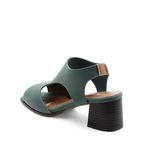 Sandália Salto Médio Neoprene Léger Verde