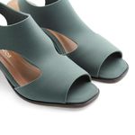 Sandália Salto Médio Neoprene Léger Verde