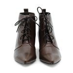 Bota Bico Fino Couro Marseille Chocolate