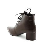 Bota Bico Fino Couro Marseille Chocolate