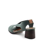 Sandália Salto Médio Neoprene Nuage Verde