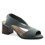 Sandália Salto Médio Neoprene Nuage Verde