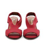 Sandália Salto Baixo Neoprene Nuage Vermelha