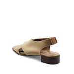 Sandália Salto Baixo Neoprene Serein Camel