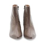 Bota Bico Fino Couro Louvre Taupe