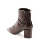 Bota Bico Fino Couro Vosges Chocolate