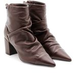 Bota Bico Fino Couro Vosges Chocolate