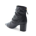 Bota Bico Fino Couro Vosges Preto