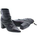 Bota Bico Fino Couro Vosges Preto