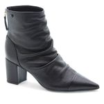 Bota Bico Fino Couro Vosges Preto