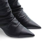 Bota Bico Fino Couro Vosges Preto
