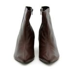 Bota Bico Fino Couro Louvre Chocolate