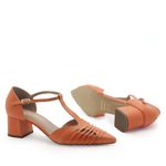 Scarpin Couro Chelles Coral