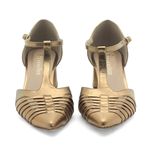Scarpin Couro Chelles Bronze