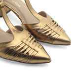 Scarpin Couro Chelles Bronze