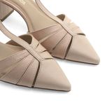 Scarpin Couro Fayence Nude