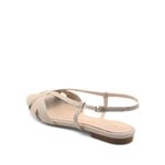 Sandália Rasteira Couro Melun Off White