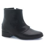 Bota Cano Baixo Saint-Paul Couro Preto 