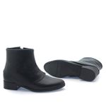 Bota Cano Baixo Saint-Paul Couro Preto 