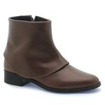 Bota Cano Baixo Saint-Paul Couro chocolate