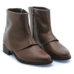 Bota Cano Baixo Saint-Paul Couro chocolate