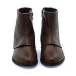 Bota Cano Baixo Saint-Paul Couro chocolate