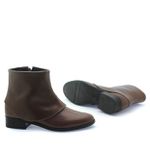 Bota Cano Baixo Saint-Paul Couro chocolate