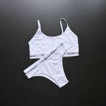  1 GRADE CONJUNTO FEMININO - 2P 3M 3G 2GG - COR - BRANCO