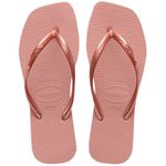 Chinelo Havaianas Slim Square - Rosa Crocus