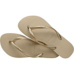 Chinelo Havaianas Slim Areia/Dourado Claro