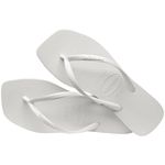 Cx 12 pares - Chinelo Havaianas Slim Square - Branco GRADE Fem.