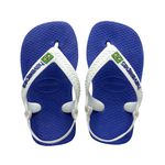 Chinelo Havaianas Baby Brasil - Azul Naval/Branco