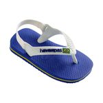 Chinelo Havaianas Baby Brasil - Azul Naval/Branco
