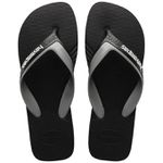 Chinelo Havaianas Dual - Preto/Cinza Aço