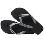 Chinelo Havaianas Dual - Preto/Cinza Aço