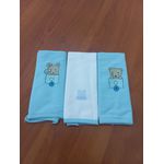 Kit babetes Billo Azul de malha com 3 unidades 