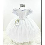 Vestido Branco Menina Bonita Para Batizado