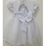 Vestido Branco Menina Bonita Para Batizado