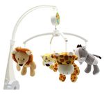 Móbile Musical Do Bebê P/ Berço Pelúcia Zoo Animais Kitstar