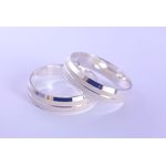 Par De Alianças Em Prata 950