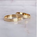 Par de Alianças em ouro 18K