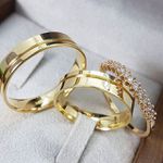 Par de Alianças em ouro 18K 