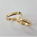Par de Alianças em ouro 18K 